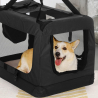 Cat and dog car carrier medium size folding fabric 68.5x48x50cm Oliver L On Sale
