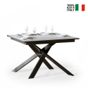 Extending dining table 90x120-180cm modern design white Ganty On Sale