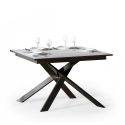Extendable Dining Table 90x120-180cm Modern Design White Ganty Offers