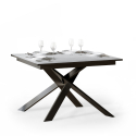 Extending dining table 90x120-180cm modern design white Ganty Offers