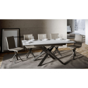 Extendable Dining Table 90x120-180cm Modern Design White Ganty Sale