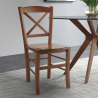 Classic Rustic Wooden Chair for Restaurant, Dining Room, Bar - Venezia Croce On Sale