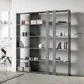 Kato C Concrete Modern Gray Wall Bookshelf 5 Shelves Home Office Promotion
