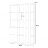 Modern Wall-Mounted Bookshelf, White, for Living Room or Office - Kato A Small Sale