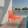 Polypropylene chairs with armrests garden bar Grand Soleil Gruvyer Arm On Sale