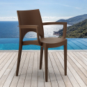 Polypropylene chairs with armrests for bar and restaurant Paris Arm Grand Soleil On Sale