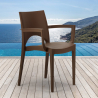 Polypropylene chairs with armrests for bar and restaurant Paris Arm Grand Soleil On Sale