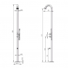 Garden and Pool Outdoor Shower with Design Steel Foot Washer Bosa 