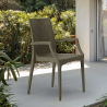 Armchair with armrests bar garden Poly rattan Bistrot Arm Grand Soleil On Sale