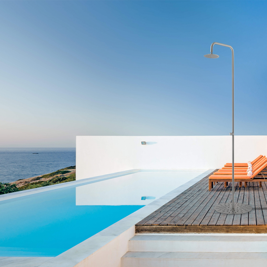Outdoor Garden Pool Shower Head Stainless Steel Design Simius Promotion