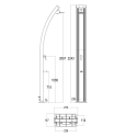 40-Liter Solar Shower for Garden & Pool with Foot Shower, Ella 