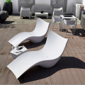 Cassiopea white design garden sun lounger pool lounger Promotion