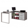 Corner desk 160x140cm with peninsula 3 drawers for office and study Raffaello Offers