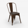 stock 20 pieces industrial chairs steel wood for kitchen and bar steel wood Sale