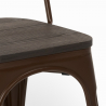 stock 20 pieces industrial chairs steel wood for kitchen and bar steel wood Catalog