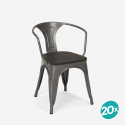 20 chairs design metal wood industrial style bar kitchen steel wood arm Buy
