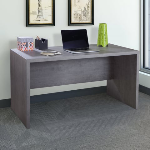 Modern Design Computer Office Desk Study Table Wooden Cement Effect Pratico
