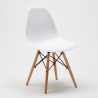 Lot of 28 design chairs Wooden Eiffel wood for kitchens bars waiting rooms and offices 