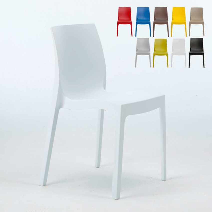 Rome Grand Soleil Polypropylene Stackable Chair for Kitchen Bar Discounts