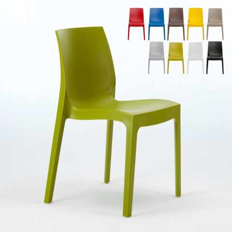 Set of 22 Rome Grand Soleil Stackable Chairs made of Polypropylene for bar