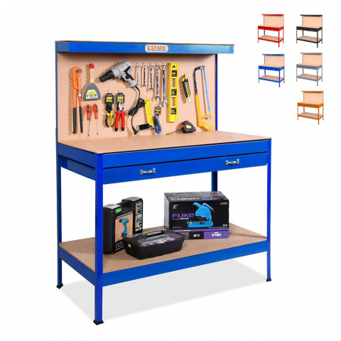 Workbench with pegboard and drawer for garage and workshop Max Promotion