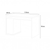 White office desk with modern design and 3 drawers 110x60cm Franklyn Sale