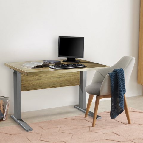 Rectangular 120x80cm height adjustable design desk for office Omega