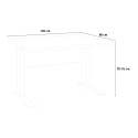 Rectangular 120x80cm height adjustable design desk for office Omega Sale