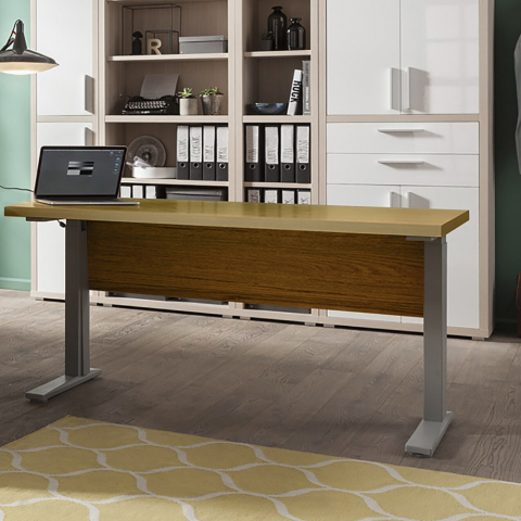 Adjustable height desk rectangular design 150x80cm office study Alfa