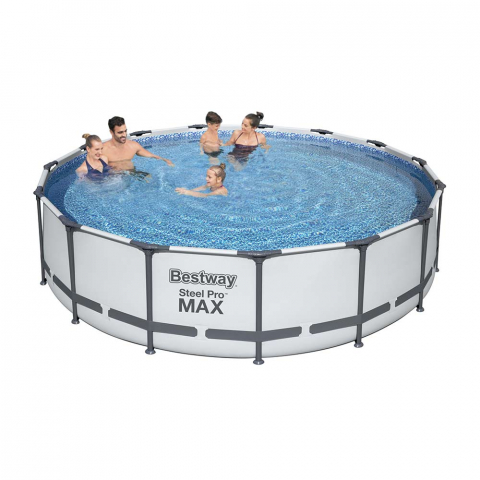 Bestway 56488 Steel Pro Max Round Above Ground Swimming Pool 457x107 cm