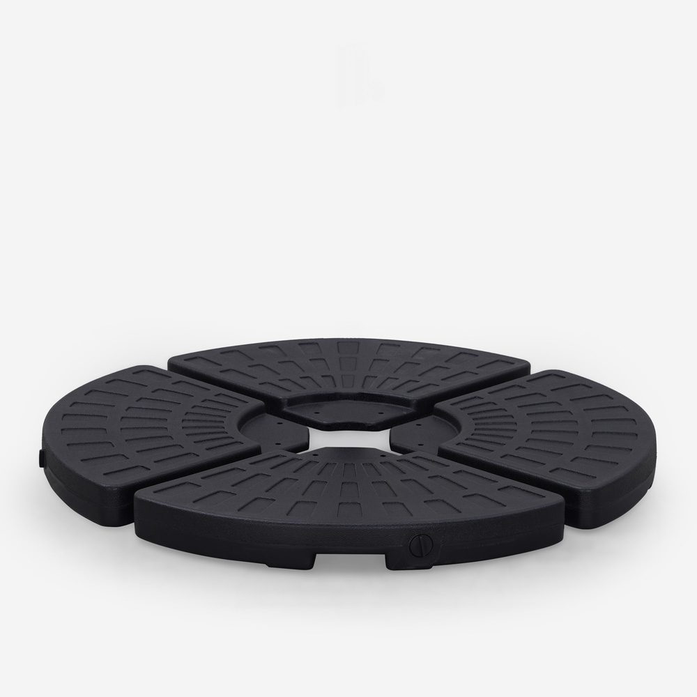 Myrtle Cross Base Umbrella Stand with Set of 4 Water Sand Support Weights