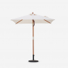 Wooden terrace garden umbrella central pole UV protection Ormond Discounts