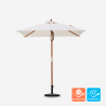 Wooden terrace garden umbrella central pole UV protection Ormond Sale