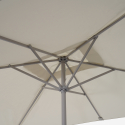 Terrace garden umbrella rectangular 3x2 with central pole Rios Choice Of