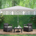 Terrace outdoor garden umbrella with central pole 3x2m Rios Flap On Sale