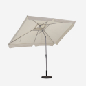 Terrace outdoor garden umbrella with central pole 3x2m Rios Flap Catalog
