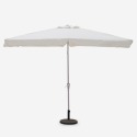 Terrace outdoor garden umbrella with central pole 3x2m Rios Flap Discounts