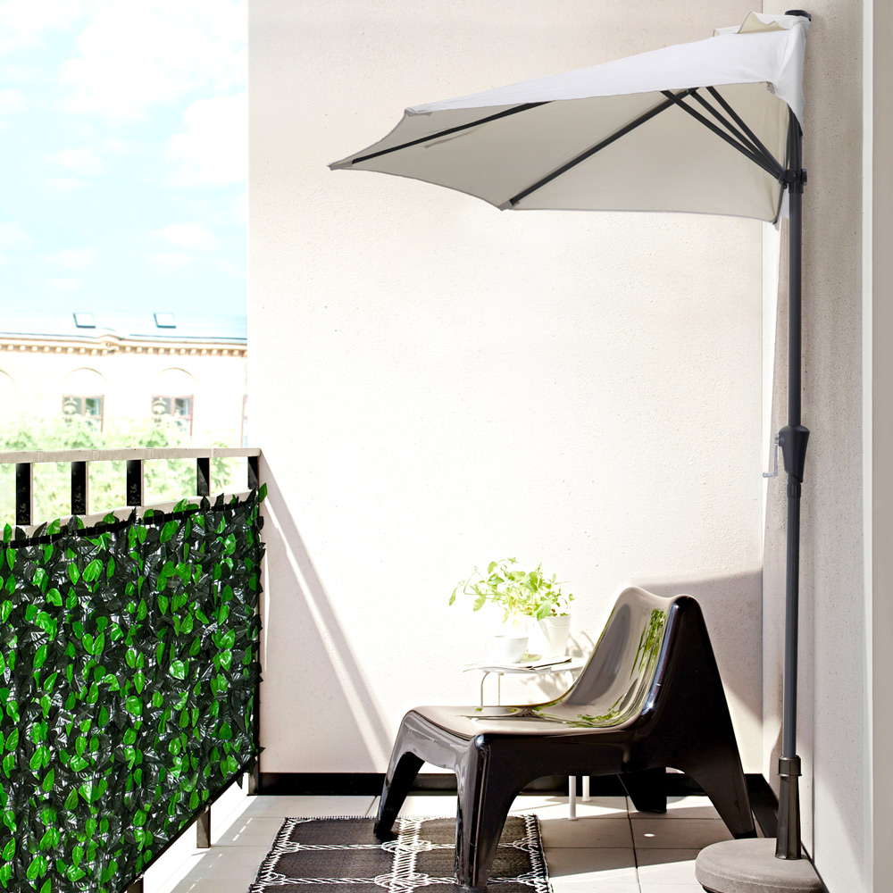 Wall-to-wall garden parasol decentralized balcony terraceKailua