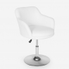 Swivel kitchen bar stool with adjustable armrests Ober Model