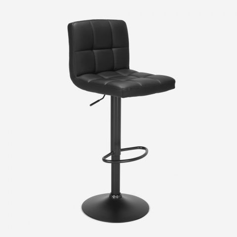 Atlanta Black Edition modern design peninsula swivel bar stool Promotion