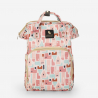Ready Multifunctional Diaper Bag for Moms with Bottle Holder Pockets On Sale
