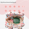 Ready Multifunctional Diaper Bag for Moms with Bottle Holder Pockets Sale