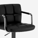 High swivel bar stool adjustable black design Las Vegas Black Edition Discounts