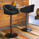 Modern design swivel kitchen bar stool Tucson Black Edition On Sale