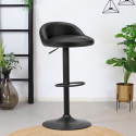 Baltimora Black Edition modern kitchen design high bar stool On Sale
