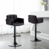 Swivel bar stool with armrests Oakland Kitchen Black Edition On Sale