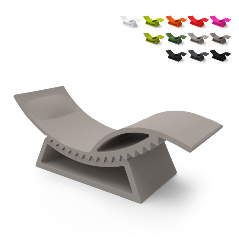 Outdoor chaise longue sun lounger modern design Tic Tac Slide Promotion