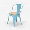 industrial style chairs Lix design kitchen bar steel wood top light Characteristics