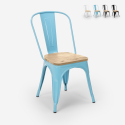 industrial style chairs Lix design kitchen bar steel wood top light Bulk Discounts