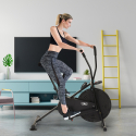 Air bike cross training exercise bike resistance fitness Visby On Sale